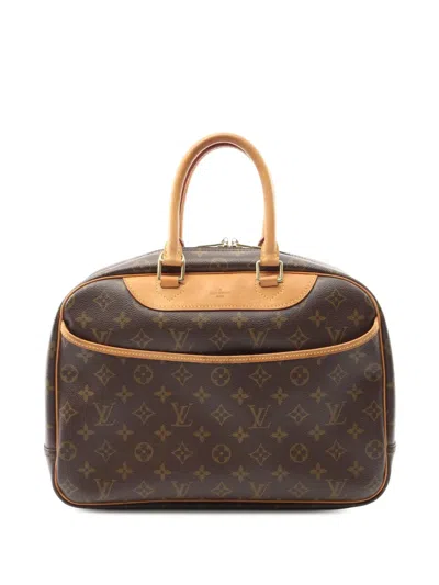 Pre-owned Louis Vuitton 2005 Monogram Deauville Handbag In Brown