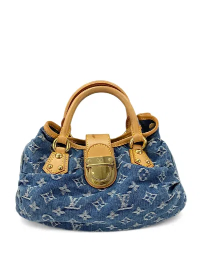 Louis Vuitton 2005 Monogram Denim Handbag In Blue