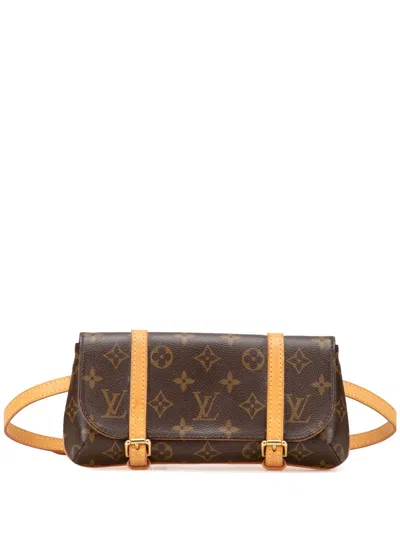 Pre-owned Louis Vuitton 2005 Monogram Marelle Shoulder Bag In Brown