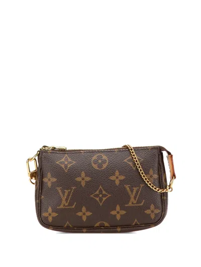 Pre-owned Louis Vuitton 2005 Monogram Mini Pochette Accessoires Handbag
