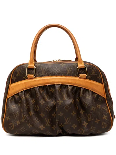 Pre-owned Louis Vuitton 2005 Monogram Mizi Handbag In Brown
