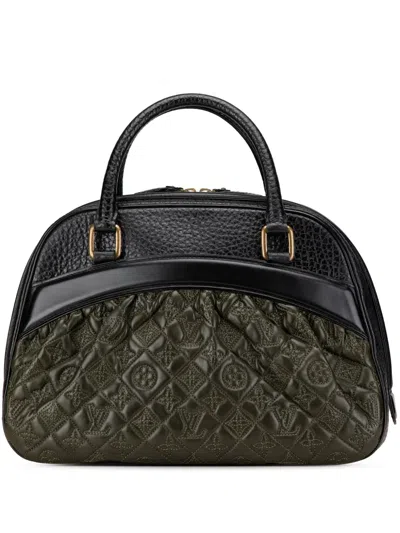 Pre-owned Louis Vuitton 2005 Monogram Mizi Vienna Handbag In Green