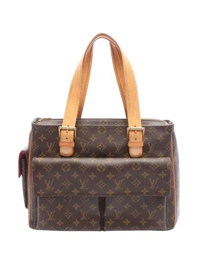 Pre-owned Louis Vuitton 2005 Monogram Multipli Cite Handbag In Brown