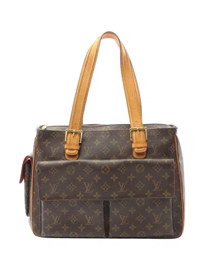 Pre-owned Louis Vuitton 2005 Monogram Multipli Cite Tote Bag In Brown