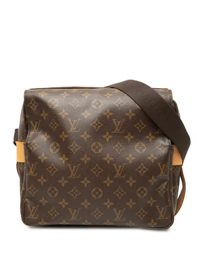 Pre-owned Louis Vuitton 2005 Monogram Naviglio Crossbody Bag In Brown