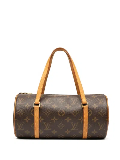 Pre-owned Louis Vuitton 2005 Monogram Papillon 28 Handbag In Brown
