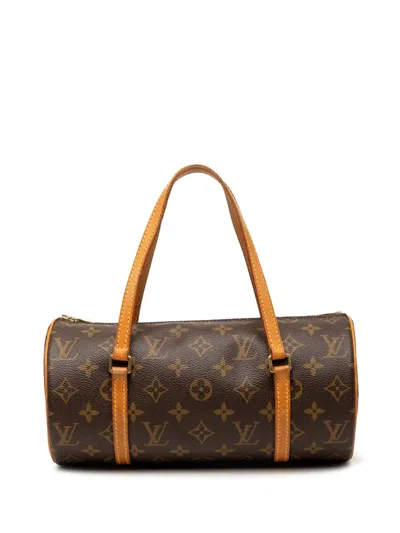 Pre-owned Louis Vuitton 2005 Monogram Papillon 28 Handbag In Brown