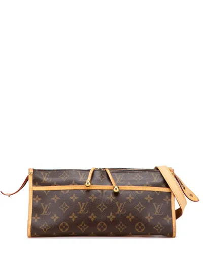Pre-owned Louis Vuitton 2005 Monogram Popincourt Long Crossbody Bag In Brown