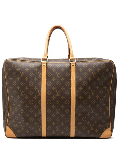 Pre-owned Louis Vuitton 2005 Monogram Sirius 50 Travel Bag In Brown