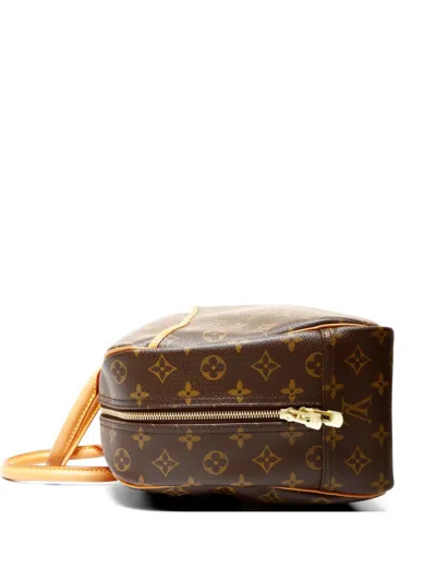 Pre-owned Louis Vuitton 2005 Monogram Top Handle Handbag In Brown