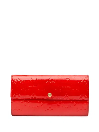 Pre-owned Louis Vuitton 2005 Monogram Vernis Sarah Wallet Long Wallets