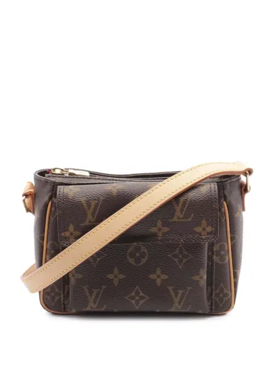 Pre-owned Louis Vuitton 2005 Monogram Viva Cite Pm Crossbody Bag In Brown