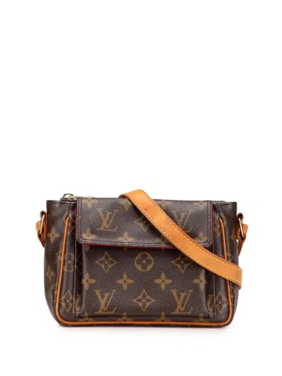 Pre-owned Louis Vuitton 2005 Monogram Viva Cite Pm Crossbody Bag In Brown