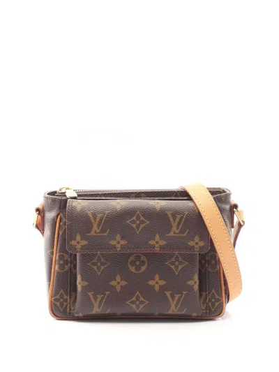 Pre-owned Louis Vuitton 2005 Monogram Viva Cite Pm Crossbody Bag In Brown