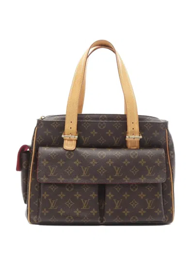 Pre-owned Louis Vuitton 2005 Multi-priest Handbag In Brown