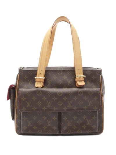 Pre-owned Louis Vuitton 2005 Multi-priest Monogram Tote Bag In Brown