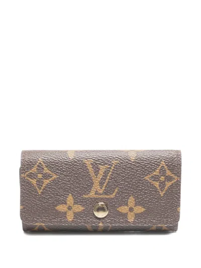 Pre-owned Louis Vuitton 2005 Multicle 4 Monogram Key Case In Brown