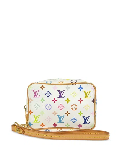 Pre-owned Louis Vuitton 2005 Multicolour Pouch Bag In White