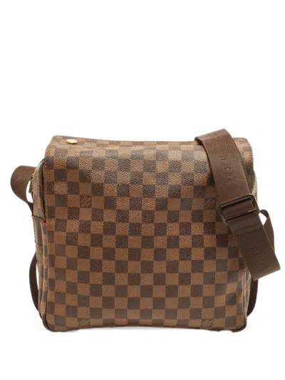 Pre-owned Louis Vuitton 2005 Naviglio Damier Messenger Bag In Brown