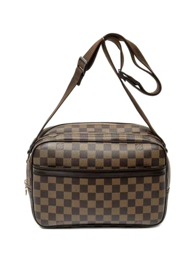 Pre-owned Louis Vuitton 2005 Pm Reporter Shoulder Bag In Brown