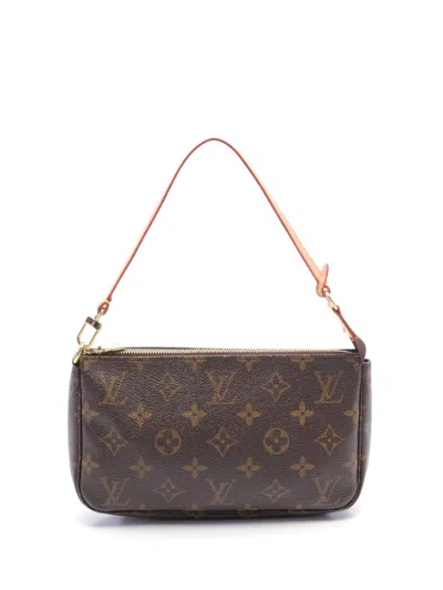 Pre-owned Louis Vuitton 2005 Pochette Accessoires Clutch Bag In ブラウン