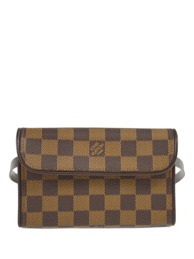 Pre-owned Louis Vuitton 2005 Pochette Florentine Belt Bag In Brown