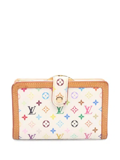 Pre-owned Louis Vuitton 2005 Porte Monnaie Bie Viennois Wallet In White