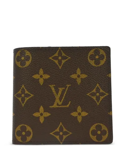 Pre-owned Louis Vuitton 2005 Printed Wallet In Brown