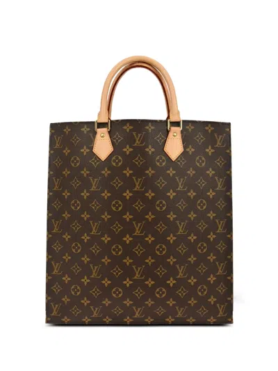 Louis Vuitton 2005 Sac Plat Monogram-canvas Tote Bag In Brown