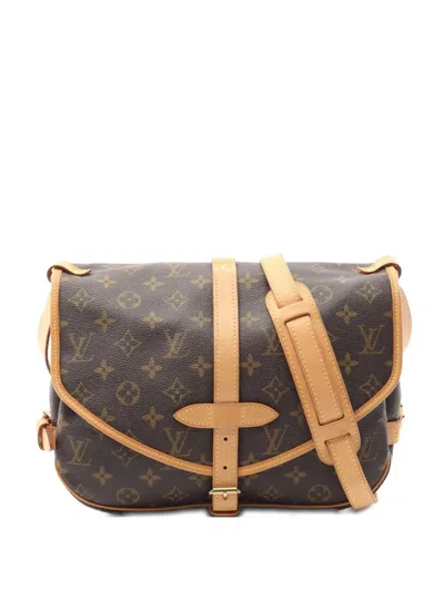 Pre-owned Louis Vuitton 2005 Saumur 30 Shoulder Bag In Brown