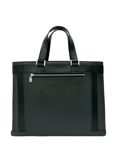 Pre-owned Louis Vuitton 2005 Taiga Kasbek Pm Business Bag In Black