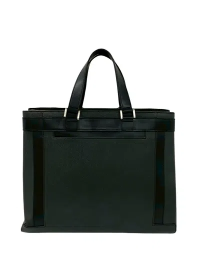Pre-owned Louis Vuitton 2005 Taiga Kasbek Pm Business Bag In Black