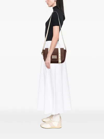 Pre-owned Louis Vuitton 2005 Toile Antigua Besace Lv Cup Messenger Pm Crossbody Bag In Brown