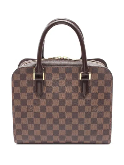 Pre-owned Louis Vuitton 2005 Triana Tote Bag In Brown
