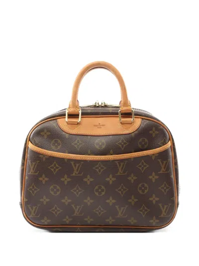 Pre-owned Louis Vuitton 2005 Trouville Handbag In Brown