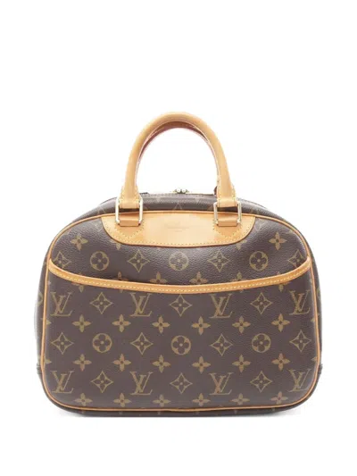 Pre-owned Louis Vuitton 2005 Trouville Handbag In Brown