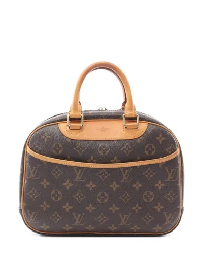 Pre-owned Louis Vuitton 2005 Trouville Handbag In Brown