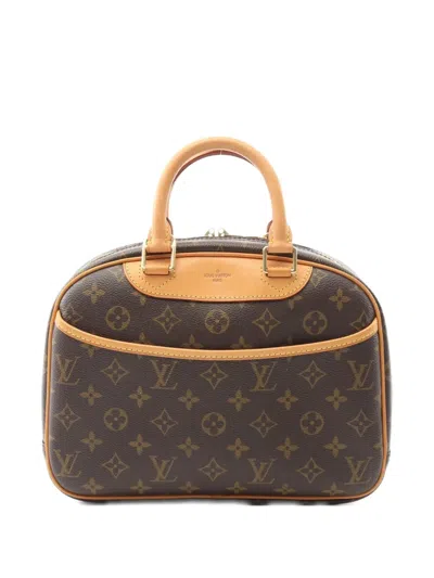 Pre-owned Louis Vuitton 2005 Trouville Handbag In Brown