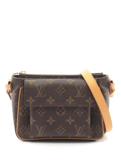 Pre-owned Louis Vuitton 2005 Viva Cite Pm Shoulder Bag In Brown