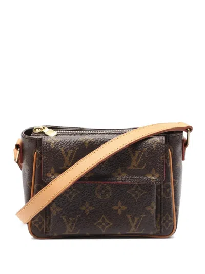 Pre-owned Louis Vuitton 2005 Viva Cite Pm Shoulder Bag In Brown