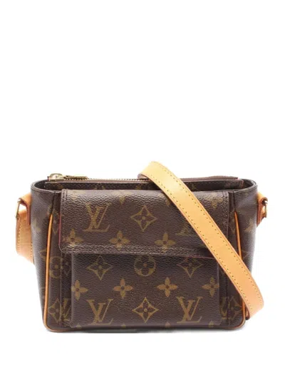 Pre-owned Louis Vuitton 2005 Viva Cite Pm Shoulder Bag In Brown
