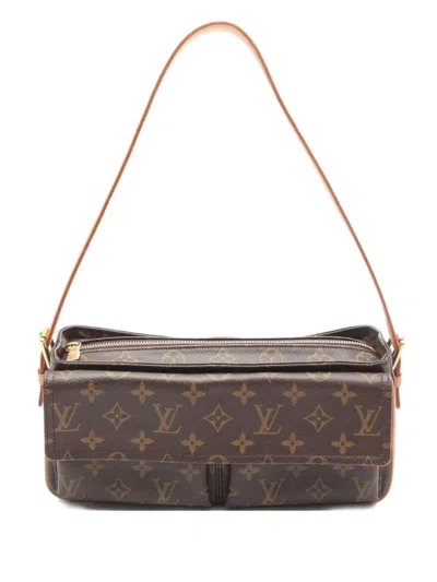 Pre-owned Louis Vuitton 2005 Vivacite Mm Shoulder Bag In Brown