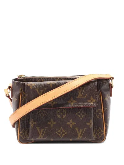 Pre-owned Louis Vuitton 2005 Vivacité Pm Shoulder Bag In Brown