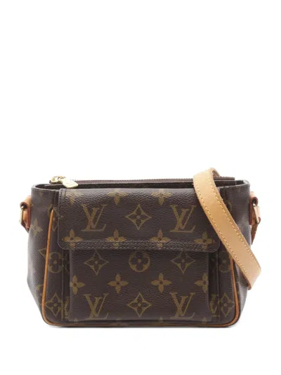 Pre-owned Louis Vuitton 2005 Vivecite Pm Monogram Shoulder Bag In Brown