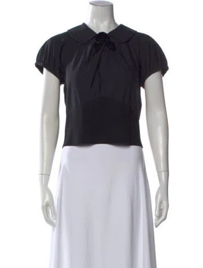 Pre-owned Louis Vuitton 2005 Wool Blouse In Black