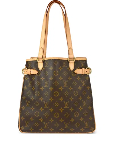 Pre-owned Louis Vuitton 2006 Batignolles Vertical Tote Bag In Brown