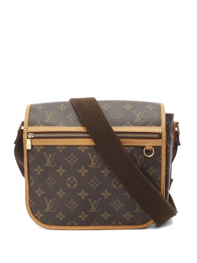 Pre-owned Louis Vuitton 2006 Bosforo Monogram Pm Shoulder Bag In Brown