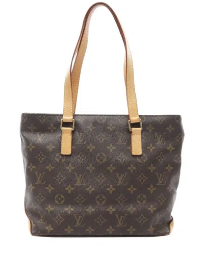 Pre-owned Louis Vuitton 2006 Cabas Piano Shoulder Bag In Brown