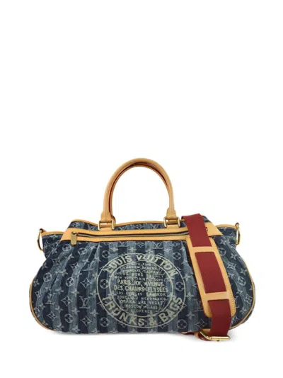Pre-owned Louis Vuitton 2006 Cabas Raye Gm Two-way Bag In 蓝色