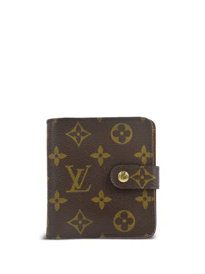 Pre-owned Louis Vuitton 2006 Compact Wallet In Brown